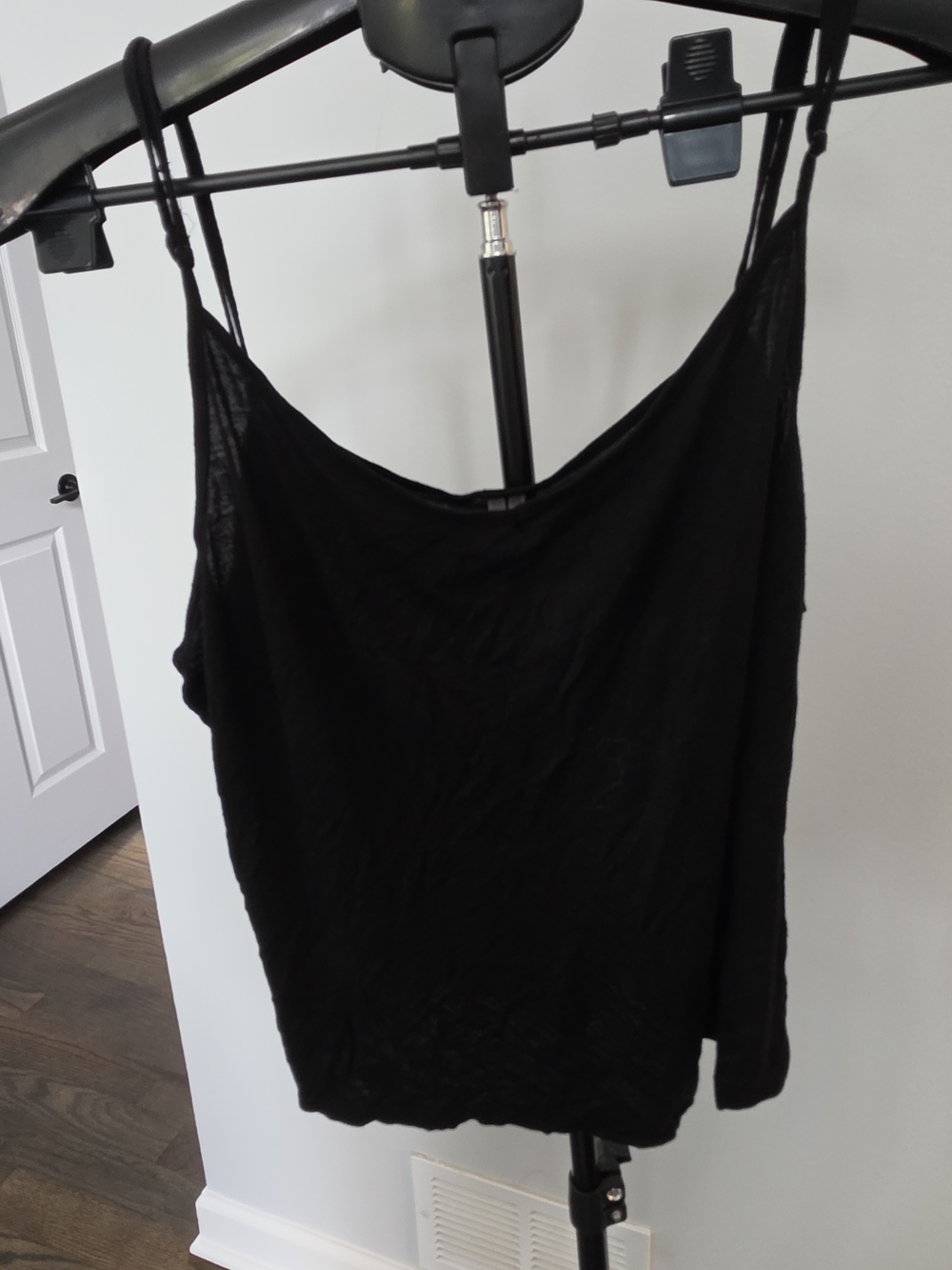 Anthropologie Black Spaghetti Strap Camisole